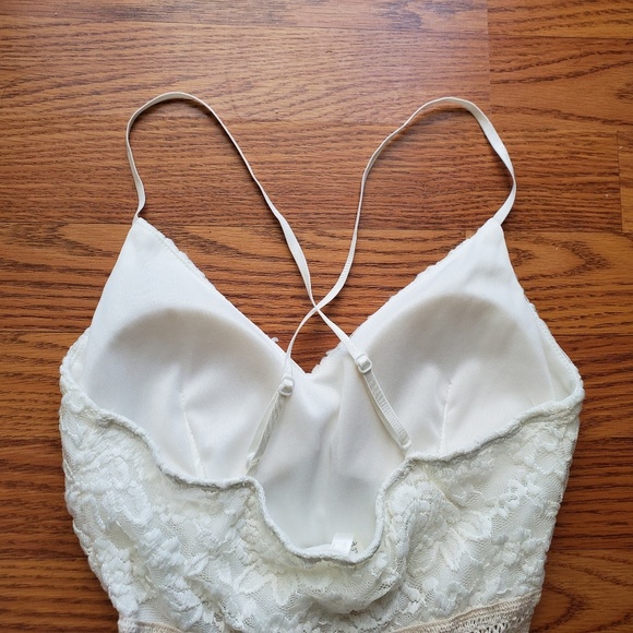 GLARE | Lace & Gauze Dress with Crochet Detail - Picture 5 of 8